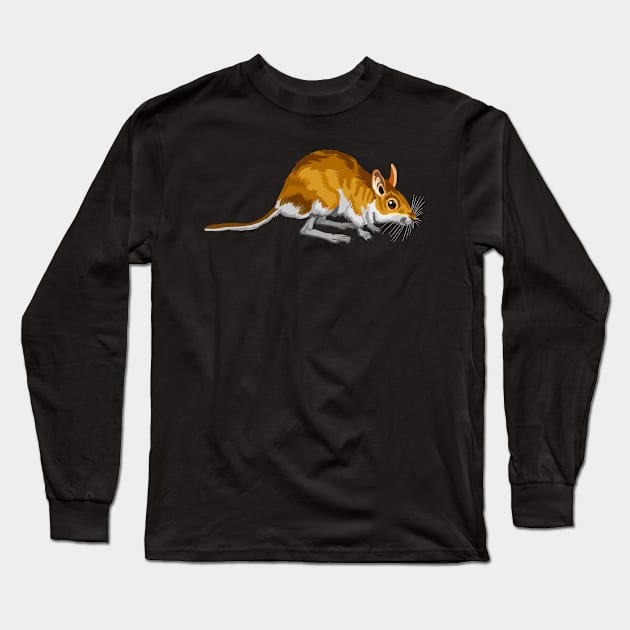 Cute Little Australian Mouse Rodent Animals Long Sleeve T-Shirt by Foxxy Merch